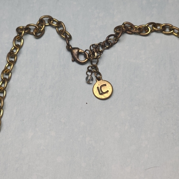👍 5 for $20 Liz Claiborne Gold Tone Statement Necklace - Picture 3 of 7